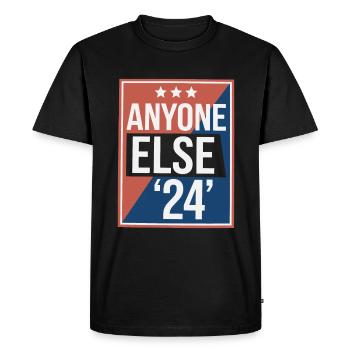 Anyone Else Election 2024 - Men's Premium Organic T-Shirt - black - Front - Nico (187cm)