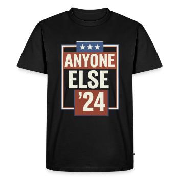 Anyone Else Election 2024 - Men's Premium Organic T-Shirt - black - Front - Nico (187cm)