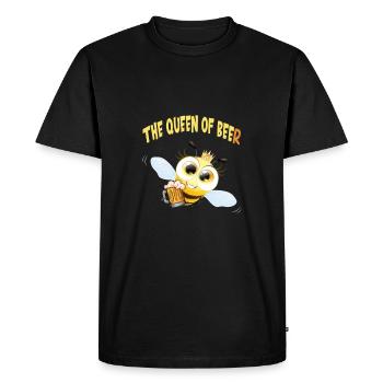 Queen Bee Beer King Cocktail Disco - Men's Premium Organic T-Shirt - black - Front - Nico (187cm)