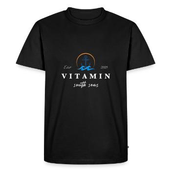 Vitamin See Man and Frau Ocean - Men's Premium Organic T-Shirt - black - Front - Nico (187cm)