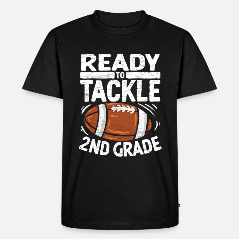 2. Klasse Schüler Schulkind - Männer Premium Bio T-Shirt - Schwarz