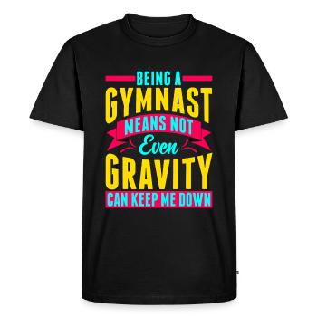 Gymnast Gymnastics - Men's Premium Organic T-Shirt - black - Front - Nico (187cm)
