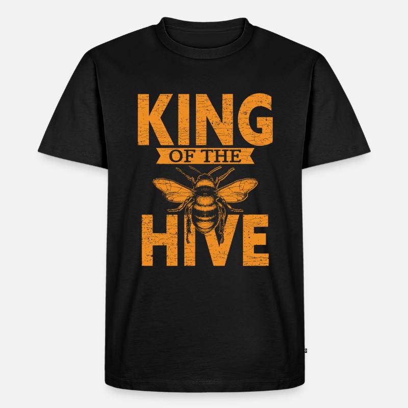 Imker Bienen Beekeeper - Männer Premium Bio T-Shirt - Schwarz