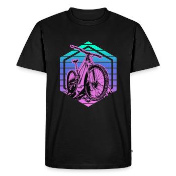 VTT Downhill Mountainbike DH Bike - T-shirt Premium bio Homme - noir - Devant - Nico (187cm)