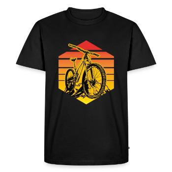 VTT VTT de descente - T-shirt Premium bio Homme - noir - Devant - Nico (187cm)