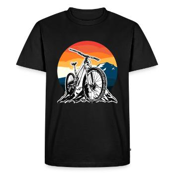 DH Bike VTT Descente VTT - T-shirt Premium bio Homme - noir - Devant - Nico (187cm)