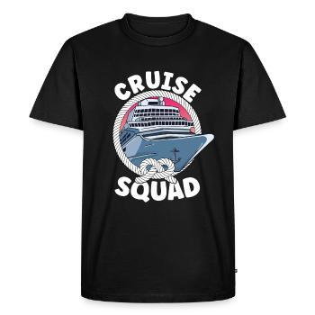 Cruise Ship Cruise Squad Cruising - Men's Premium Organic T-Shirt - black - Front - Nico (187cm)