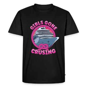 Croisière Girls Gone Croisière - T-shirt Premium bio Homme - noir - Devant - Nico (187cm)