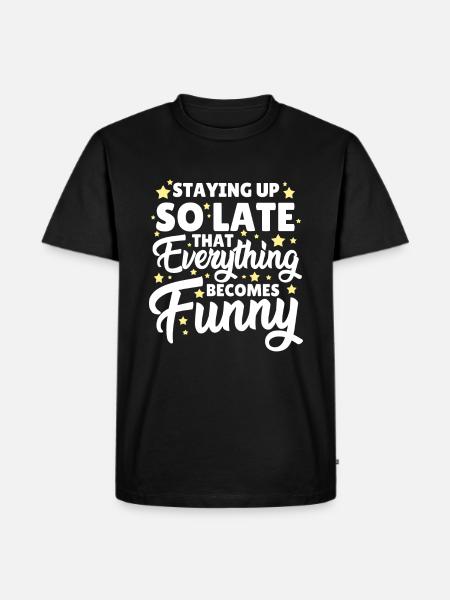 Funny Sleeping Inspiration - Men's Premium Organic T-Shirt - black