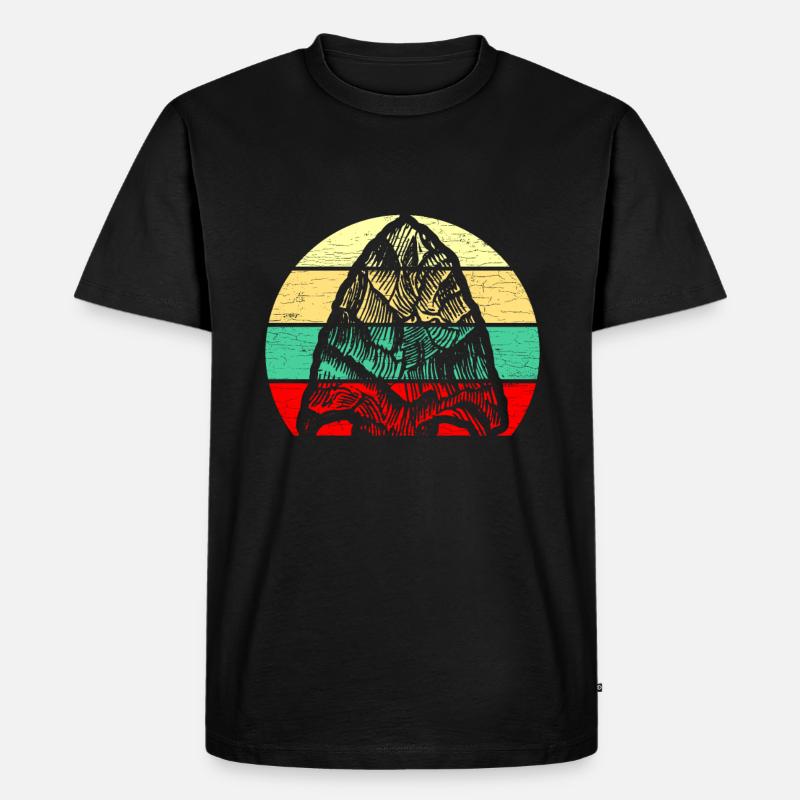 Arrowhead Hunter - Männer Premium Bio T-Shirt - Schwarz