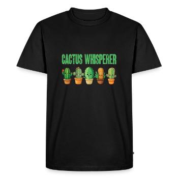 Cactus comiques drôles - T-shirt Premium bio Homme - noir - Devant - Nico (187cm)