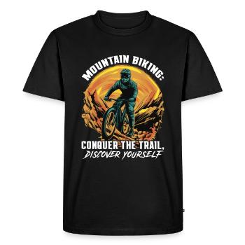 VTT de descente VTT - T-shirt Premium bio Homme - noir - Devant - Nico (187cm)