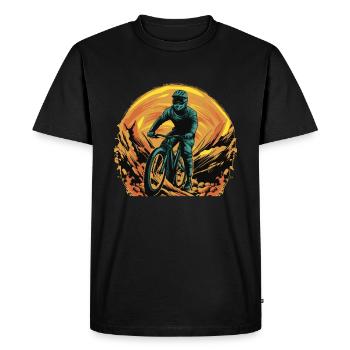 VTT de descente VTT - T-shirt Premium bio Homme - noir - Devant - Nico (187cm)