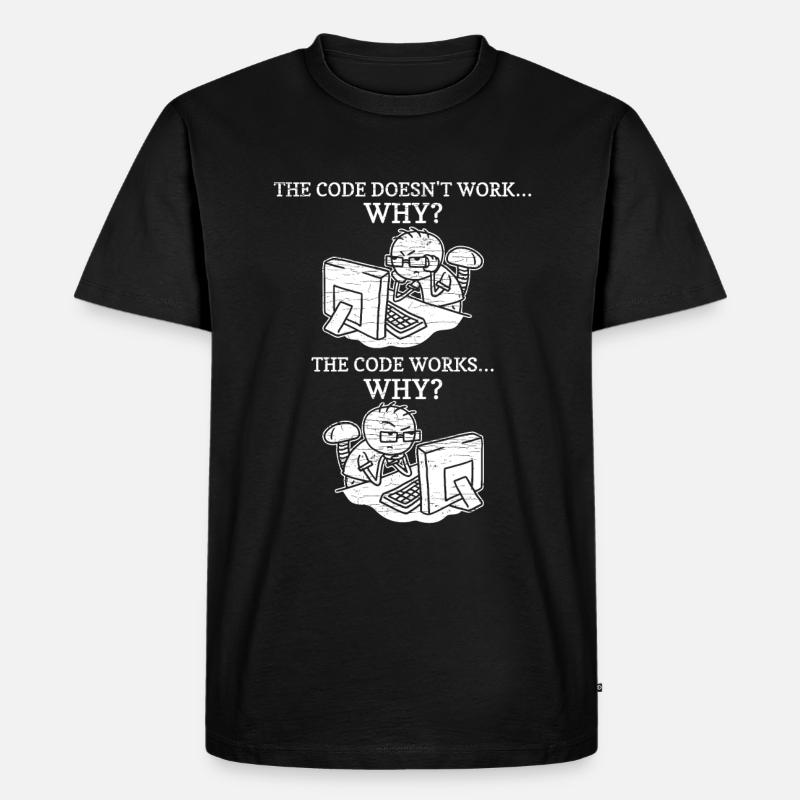 Programmierer Coder Informatiker - Männer Premium Bio T-Shirt - Schwarz