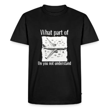 Ingénieur aérospatial génie Homme Chemise cadeau - T-shirt Premium bio Homme - noir - Devant - Nico (187cm)