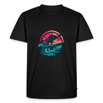 Stan dup Paddling Design - Men's Premium Organic T-Shirt - black - Front - Nico (187cm)