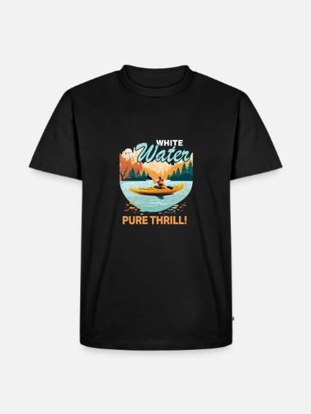 Paddle boating - Men's Premium Organic T-Shirt - black