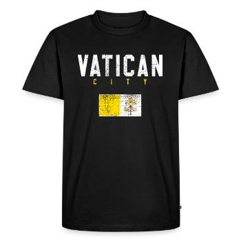 Vatican - T-shirt Premium bio Homme - noir - Devant - Nico (187cm)