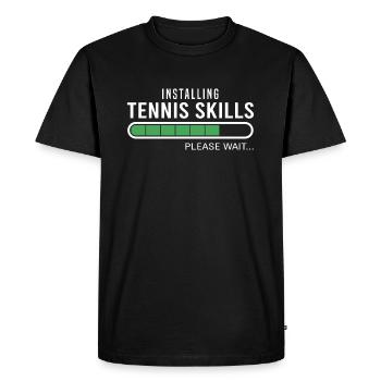 Tennis Skills Tennis Club Joueurs de tennis - T-shirt Premium bio Homme - noir - Devant - Nico (187cm)