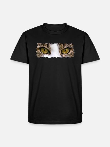 Cat's eyes - Men's Premium Organic T-Shirt - black