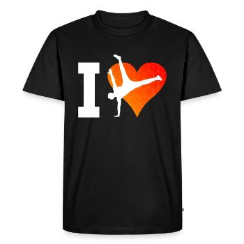 Bgirl Break Dance Women Hiphop Breakdance - Men's Premium Organic T-Shirt - black - Front - Nico (187cm)