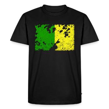 Flag Donegal, Leitrim & Meath - Men's Premium Organic T-Shirt - black - Front - Nico (187cm)