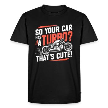 Bobber Moto Racing Moto Dicton - T-shirt Premium bio Homme - noir - Devant - Nico (187cm)