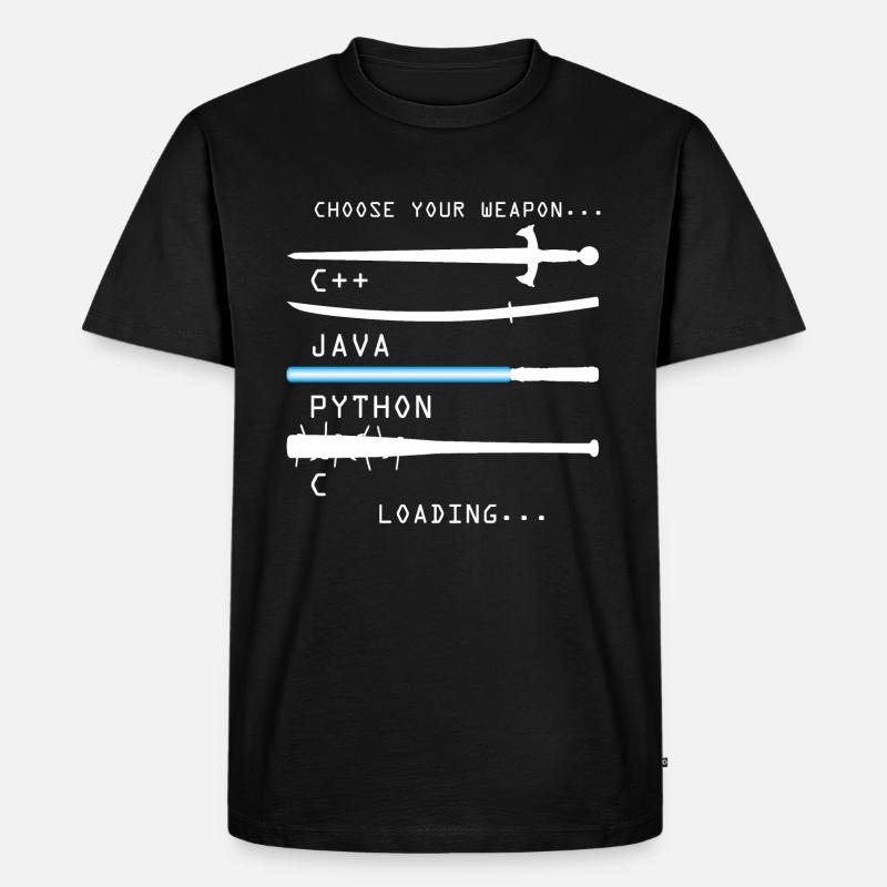 programmation - T-shirt Premium bio Homme - noir