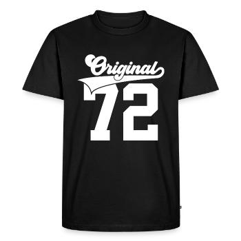 54TH BIRTHDAY 1972 ORIGINAL 72 - Men's Premium Organic T-Shirt - black - Front - Nico (187cm)