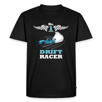 N°1 Drift Racer - T-shirt Premium bio Homme - noir - Devant - Nico (187cm)