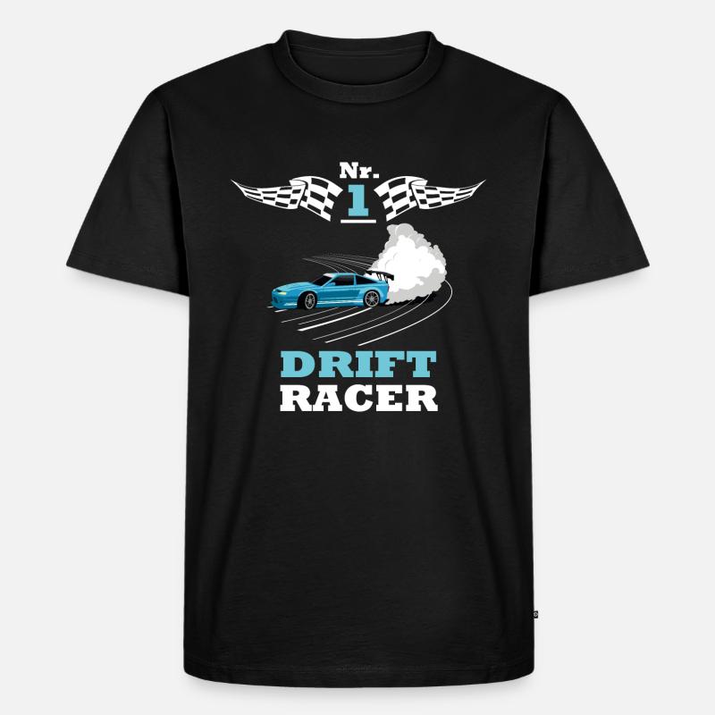 Nr 1 Drift Racer - Männer Premium Bio T-Shirt - Schwarz