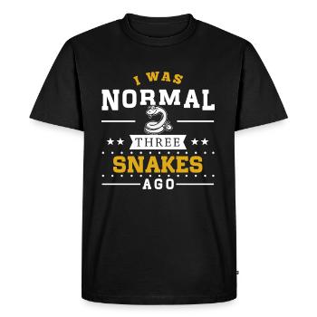 Three Snakes Ago - T-shirt Premium bio Homme - noir - Devant - Nico (187cm)