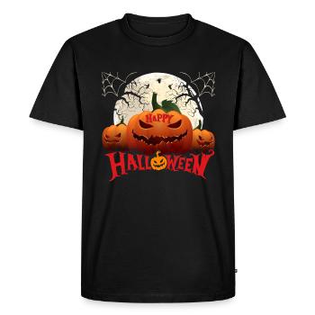 Halloween Kuerbis Zombie Witch Vampire Kostuem - Men's Premium Organic T-Shirt - black - Front - Nico (187cm)