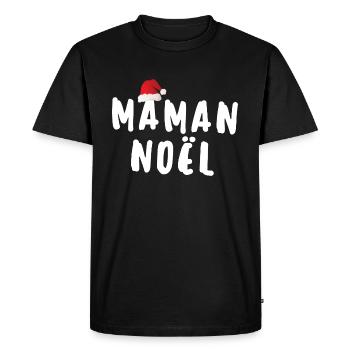 Maman Noel - T-shirt Premium bio Homme - noir - Devant - Nico (187cm)