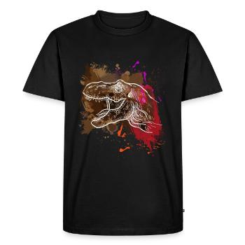 Dinosaure dinosaure - T-shirt Premium bio Homme - noir - Devant - Nico (187cm)