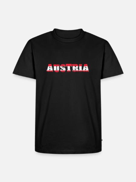 Austria - Men's Premium Organic T-Shirt - black