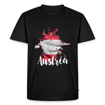 Autriche - T-shirt Premium bio Homme - noir - Devant - Nico (187cm)