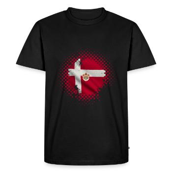 Danemark pays et pays - T-shirt Premium bio Homme - noir - Devant - Nico (187cm)
