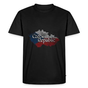 czechia - T-shirt Premium bio Homme - noir - Devant - Nico (187cm)
