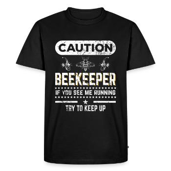 Beekeepers - beekeeping - beekeepers - leisure - Men's Premium Organic T-Shirt - black - Front - Nico (187cm)