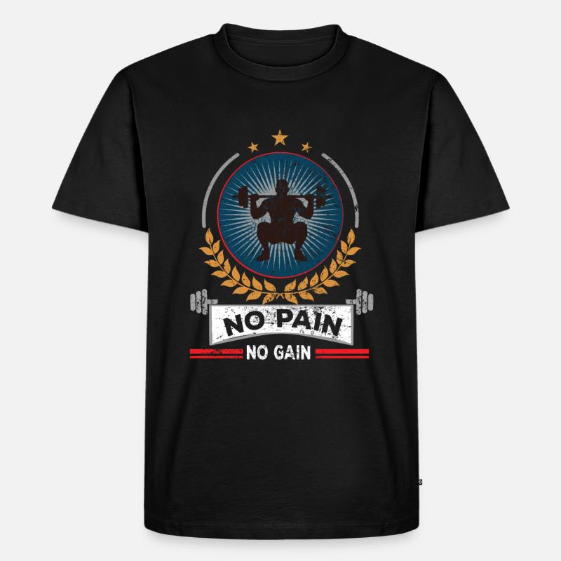 budynek ciało - Ekologiczna koszulka męska Premium - czarny