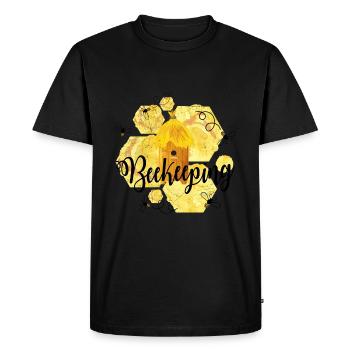 Beekeepers - beekeeping - beekeepers - Men's Premium Organic T-Shirt - black - Front - Nico (187cm)
