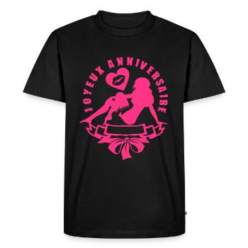 ajouter age ans fille sexy anniversaire - T-shirt Premium bio Homme - noir - Devant - Nico (187cm)