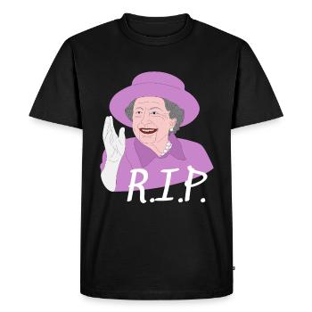 R.I.P. Reine Elizabeth - T-shirt Premium bio Homme - noir - Devant - Nico (187cm)