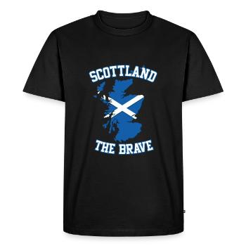 Les braves Ecossais d'Ecosse - T-shirt Premium bio Homme - noir - Devant - Nico (187cm)