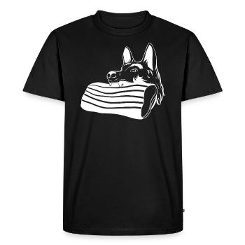 Malinois Protection Service Helper Helper Helper - T-shirt Premium bio Homme - noir - Devant - Nico (187cm)