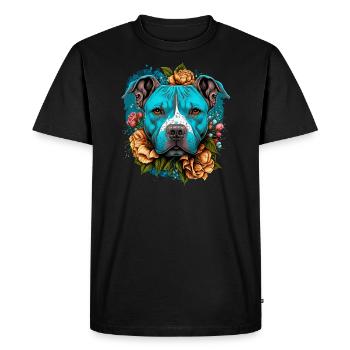 American Staffordshire Terrier - Men's Premium Organic T-Shirt - black - Front - Nico (187cm)