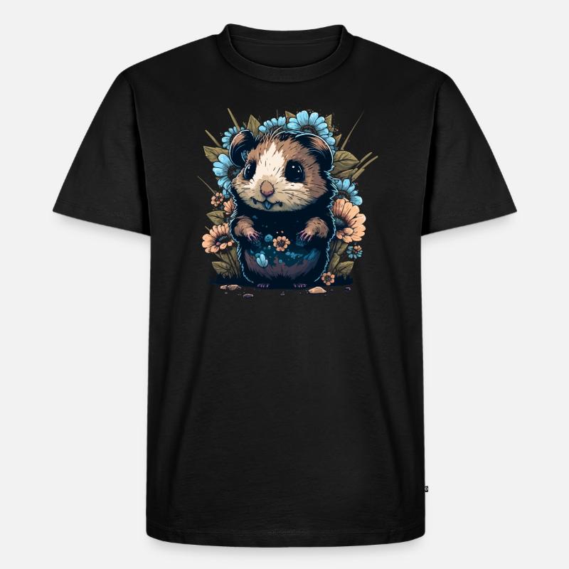 Drôle de cochon d’Inde - T-shirt Premium bio Homme - noir