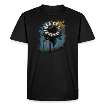 Pâquerette - T-shirt Premium bio Homme - noir - Devant - Nico (187cm)
