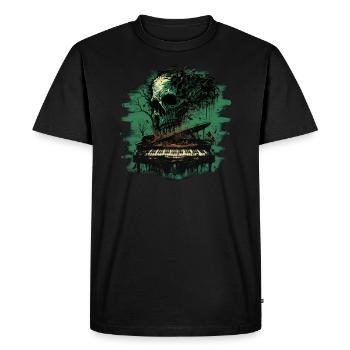 Piano d’horreur - T-shirt Premium bio Homme - noir - Devant - Nico (187cm)